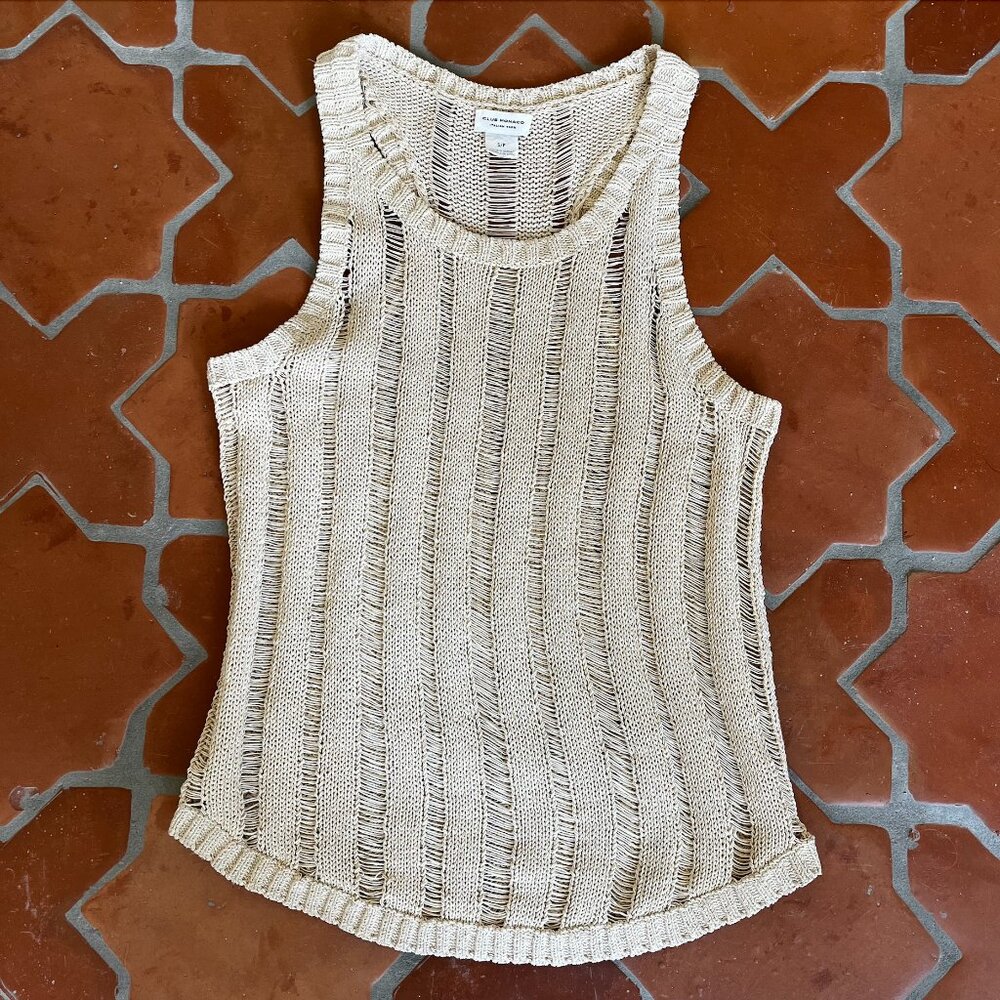 Knit Tank Top Club Monaco Size S